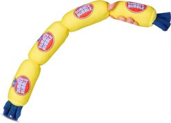 Tootsie Roll Bubble Candy Scented Squeaky Dog Plush Toy, 21-in