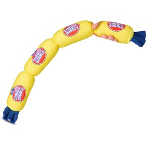 Tootsie Roll Bubble Candy Scented Squeaky Dog Plush Toy, 21-in