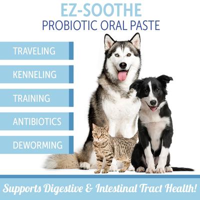 Show full view: Pet's Choice EZ-Soothe Probiotic Oral Paste Digestive & Intestinal Tract Support Supplement for Dogs, 30-cc slide 3 of 6