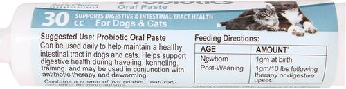 Show full view: Pet's Choice EZ-Soothe Probiotic Oral Paste Digestive & Intestinal Tract Support Supplement for Dogs, 30-cc slide 4 of 6