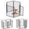 Show in main carousel: Yafylly 39.37-in Heavy Duty Metal Dog Playpen, Black, Black, 6-panel slide 3 of 6