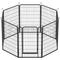 Show in main carousel: Yafylly 39.37-in Heavy Duty Metal Dog Playpen, Black, Black, 8-panel slide 3 of 5
