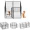 Show in main carousel: Yafylly 39.37-in Heavy Duty Metal Dog Playpen, Black, Black, 8-panel slide 2 of 5