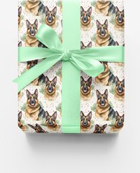 London Penny Do You Speak German Shepherd Wrapping Paper, Glossy, 6-ft roll