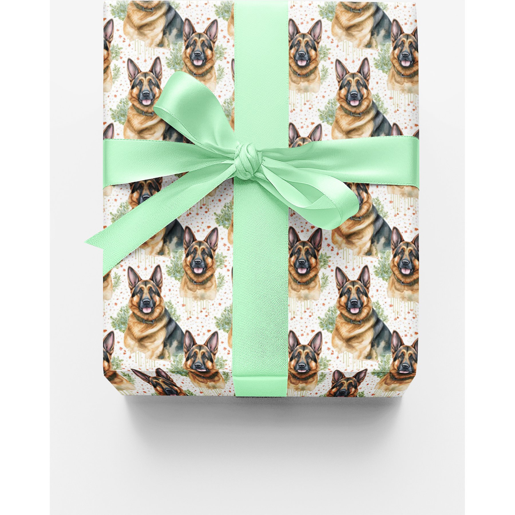 London Penny Do You Speak German Shepherd Wrapping Paper, Glossy, 15-ft roll