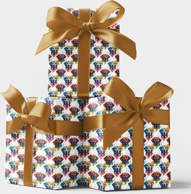 Show full view: London Penny Technicolor Labrador Retriever Wrapping Paper, Glossy, 6-ft roll slide 4 of 5