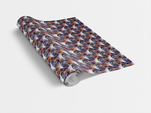 Show full view: London Penny The Dashing Dachshund Wrapping Paper, Glossy, 15-ft roll slide 3 of 5