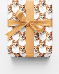 London Penny Corgi Wiggle Wrap Wrapping Paper, Glossy, 6-ft roll
