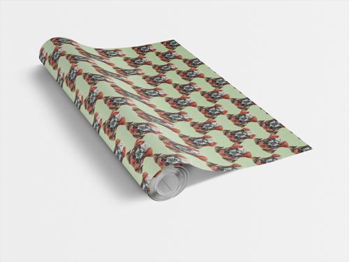 Show full view: London Penny Boxer Muscle Wrapping Paper, Glossy, 6-ft roll slide 2 of 4