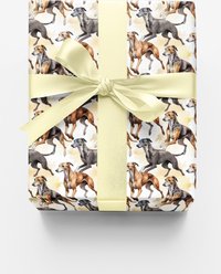London Penny Speed & Grace Greyhound Wrapping Paper, Glossy, 6-ft roll