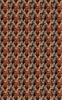 Show full view: London Penny The Tabby Cat Parade Wrapping Paper, Matte, 6-ft roll slide 4 of 4