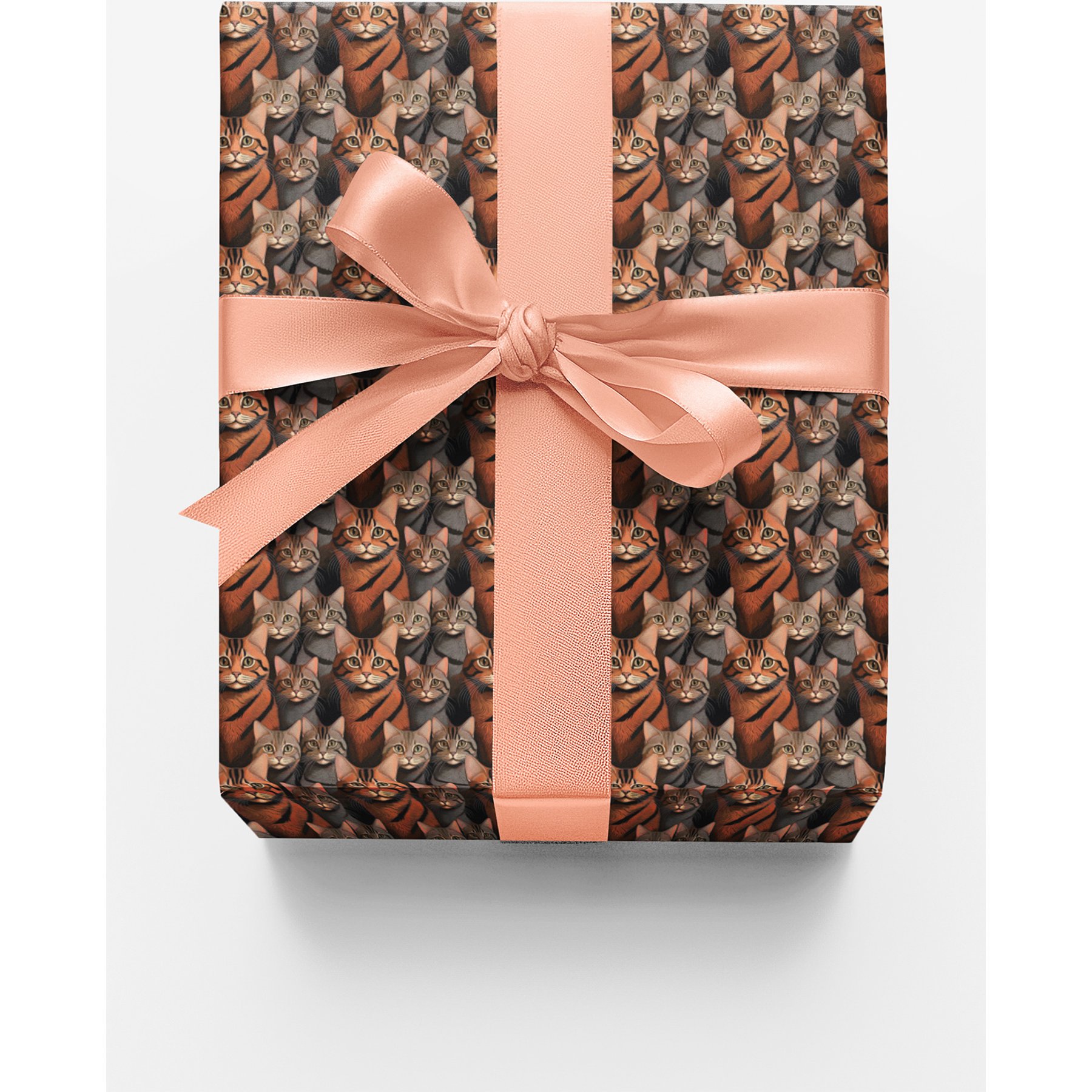 London Penny The Tabby Cat Parade Wrapping Paper, Matte, 6-ft roll