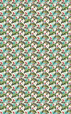 Show full view: London Penny Shell-abrate Wrapping Paper, Glossy, 6-ft roll slide 4 of 4