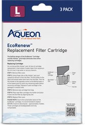 Aqueon EcoRenew Aquarium Replacement Filter Cartridges, Black, Large, 3 count slide 2 of 9