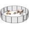 Show in main carousel: Yafylly 31.7-in Heavy Duty Metal Dog Playpen, Black, Black, 16-panel slide 2 of 5