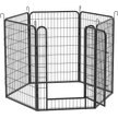 Show in main carousel: Yafylly 39.37-in Heavy Duty Metal Dog Playpen, Black, Black, 6-panel slide 3 of 5