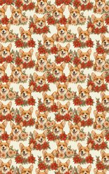 London Penny A Very Merry Corgi Christmas Wrapping Paper, Matte, 6-ft roll slide 2 of 4