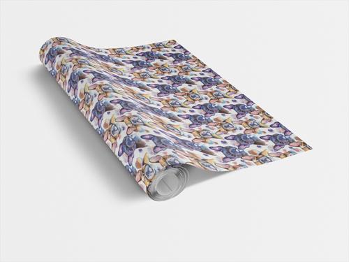 Show full view: London Penny French Bulldog Oui, Oui Wrapping Paper, Glossy, 15-ft roll slide 2 of 4