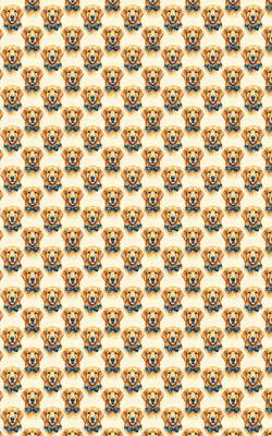 Show full view: London Penny Golden Groom Wrapping Paper, Matte, 15-ft roll slide 4 of 4