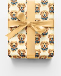 London Penny Golden Groom Wrapping Paper, Matte, 15-ft roll slide 1 of 4