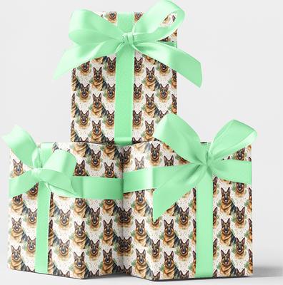 Show full view: London Penny Do You Speak German Shepherd Wrapping Paper, Glossy, 6-ft roll slide 3 of 4