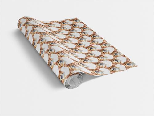 Show full view: London Penny Corgi Wiggle Wrap Wrapping Paper, Glossy, 6-ft roll slide 3 of 5