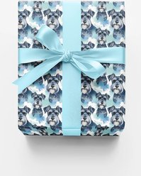London Penny Schnauzer Chic Wrapping Paper, Glossy, 6-ft roll