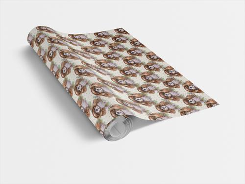 Show full view: London Penny Cavalier Charm Wrapping Paper, Glossy, 6-ft roll slide 3 of 5