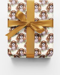 London Penny Cavalier Charm Wrapping Paper, Glossy, 6-ft roll