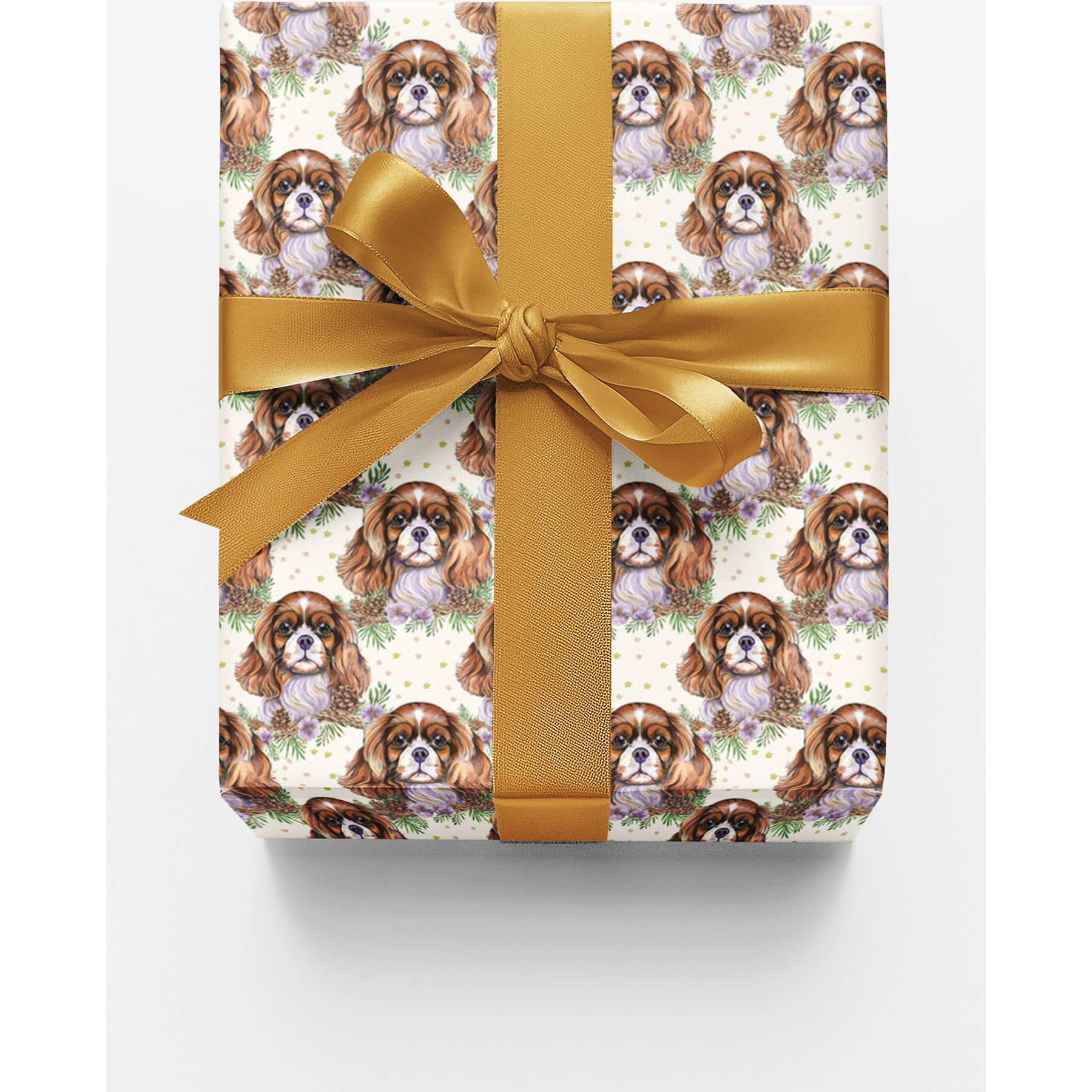 London Penny Cavalier Charm Wrapping Paper, Glossy, 15-ft roll