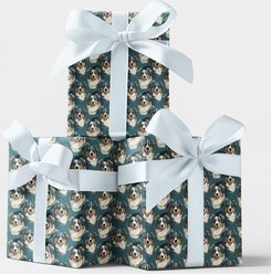 London Penny Australian Shepherd Your Heart Wrapping Paper, Matte, 15-ft roll slide 2 of 4