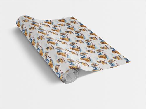 Show full view: London Penny Golden Glide Wrapping Paper, Glossy, 6-ft roll slide 3 of 5