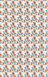 London Penny Snowbound Goldens Wrapping Paper, Matte, 15-ft roll slide 2 of 4