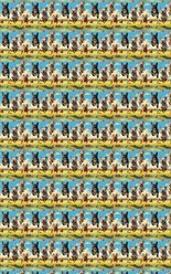 London Penny Frenchie Trot Wrapping Paper, Matte, 6-ft roll slide 2 of 4