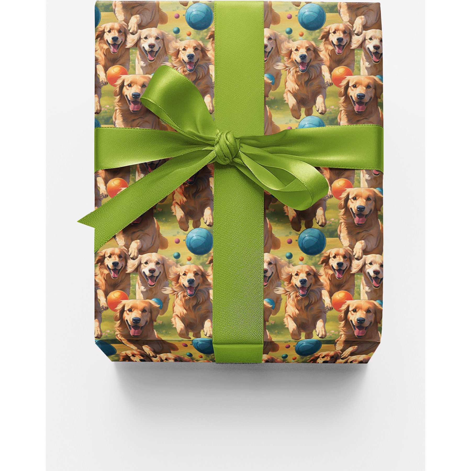 London Penny Golden Trot Wrapping Paper, Glossy, 15-ft roll