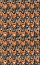London Penny Tiny Tabby Cat Tumbles Wrapping Paper, Glossy, 6-ft roll slide 2 of 4