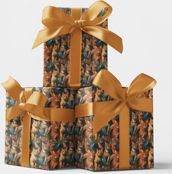 London Penny Tabby Cat Chasing Wrapping Paper, Matte, 15-ft roll slide 2 of 4