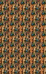 London Penny Tabby Cat Chasing Wrapping Paper, Glossy, 6-ft roll slide 2 of 4