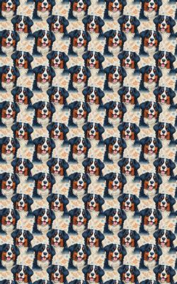 Show full view: London Penny Bernese in the Breez Wrapping Paper, Glossy, 6-ft roll slide 4 of 4
