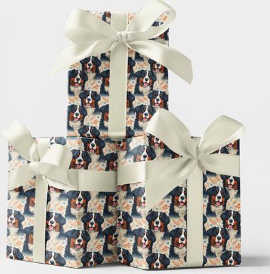 Show full view: London Penny Bernese in the Breez Wrapping Paper, Glossy, 6-ft roll slide 3 of 4