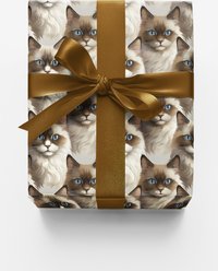 London Penny Soft as a Ragdoll Wrapping Paper, Glossy, 6-ft roll