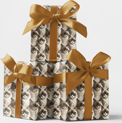 Show full view: London Penny Soft as a Ragdoll Wrapping Paper, Glossy, 6-ft roll slide 4 of 5