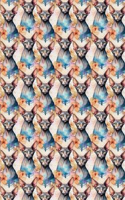 Show full view: London Penny Meowdern Sphynx Wrapping Paper, Glossy, 6-ft roll slide 4 of 4