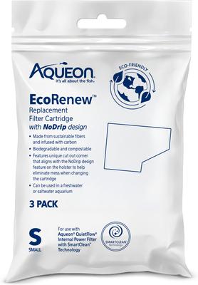 Aqueon EcoRenew Replacement Filter Cartridges, 3 count
