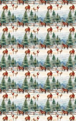 Show full view: London Penny Evergreen Equestrian Wrapping Paper, Glossy, 15-ft roll slide 4 of 4