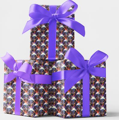 Show full view: London Penny The Dashing Dachshund Wrapping Paper, Glossy, 15-ft roll slide 4 of 5