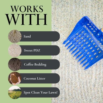 Show full view: Bee Jeweled Coop The Coop Scoop 2-in-1 Chicken Poop Scoop & Rake Sand slide 5 of 9