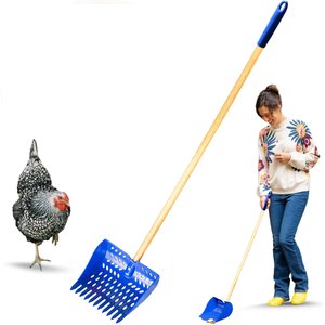 Bee Jeweled Coop The Coop Scoop 2-in-1 Chicken Poop Scoop & Rake Sand