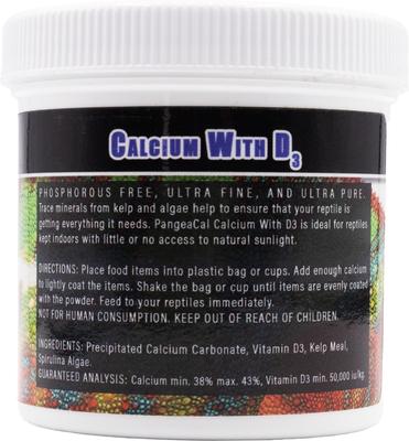 Show full view: Pangea PangeaCal with D3 Supplement for Reptiles, 3-oz jar slide 2 of 2