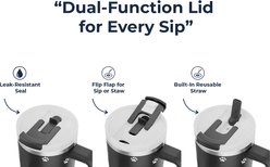 E&S PETS Bernadoodle Stainless Steel Tumbler, 40-oz, Gray slide 2 of 5